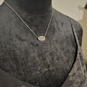 Kendra Scott Hematite Pendant Necklace